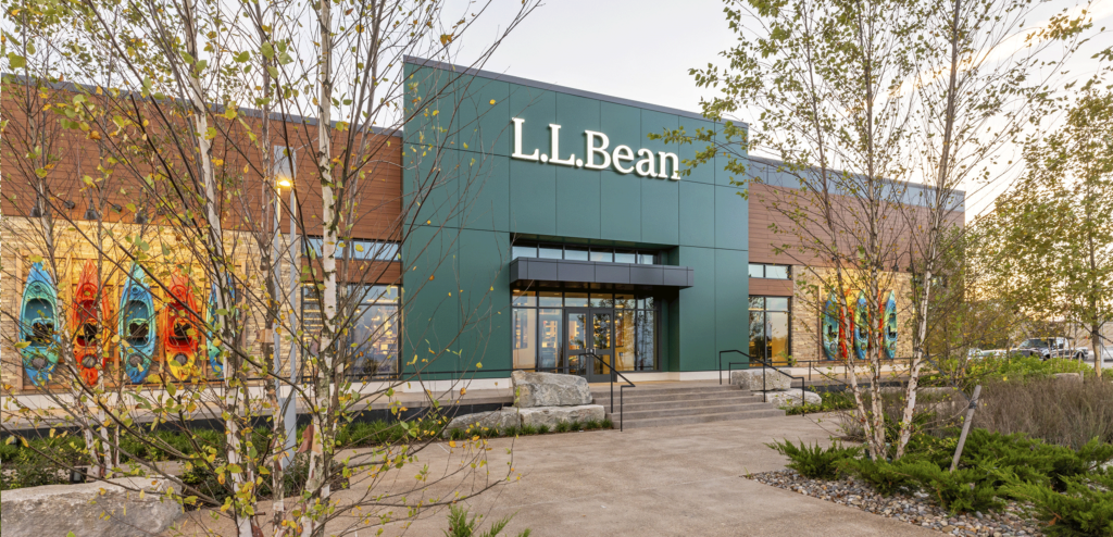 L.L.Bean storefront at North Shore Mall